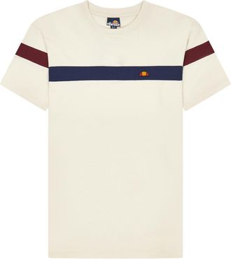 Ellesse T-Shirt ELLESSE CASERIO TEE, Herren, Gr. XXL, sanftes wei&szlig;, Single Jersey, Obermaterial: 100% Baumwolle, bedruckt, unifarben, Basic normal, Rundhals, 