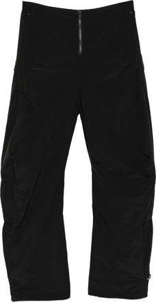 Low Classic Shirring padded trousers - Black