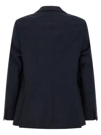 HUGO BOSS Virgin Wool Tailored Pant Suit - Navy