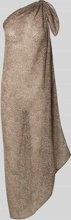 Pieces Pareo mit Allover-Muster Modell BANINNA in Dunkelbraun, Gr&ouml;&szlig;e 1