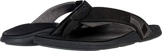 Olukai Tuahine Mens Shoes Black/Black : 10 D - Medium, Leather
