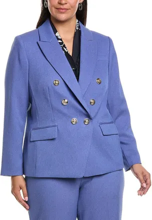 Tahari by ASL Plus Twill Blazer