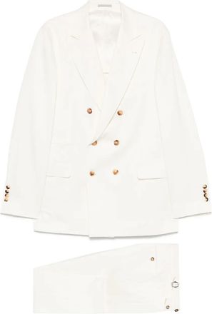 Brunello Cucinelli double-breasted suit - Neutrals