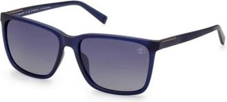 Timberland Sunglasses, male, Blue, 59 MM, Square Polarized Sunglasses
