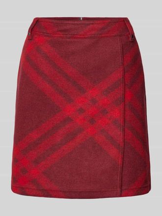 Street One Minirock mit Nahtreißverschluss in Dunkelrot, Größe 34