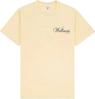 Sporty & Rich Avenue Tshirt - Dames - T-shirts - Beige - M - Tops