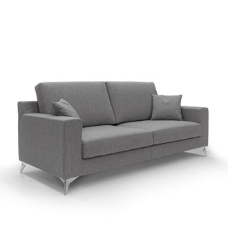 Divani.Store Michael Canap&eacute; De Tela Impermeable Y Antimanchas 166 Cm Gris