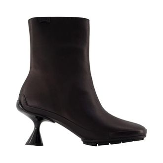 Camper Schoenen, Dames, Zwart, 39 EU, Leer, Rechts Links Enkellaarsjes