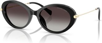 Michael Kors Rockaway Grey Gradient Oval Ladies Sunglasses MK2245U 30058G 53