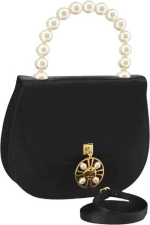 Celine Pre-owned Satin Mini Handtas - Dames - Vintage Mini Tas - Zwart - ONE Size - Satijn - Vintage