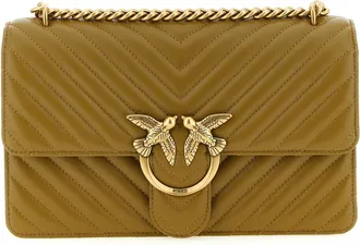 Pinko Bicolor Lambskin Crossbody Womens Bag