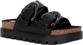 Seven 7 Carissa Buckle Slide Sandal in Black at Nordstrom Rack, Size 8.5