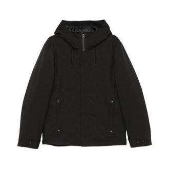 Woolrich Giacca con cappuccio e zip - - Jackets - Uomo - Nero - L
