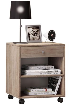 ebuy24 Ebuy24 - Armario De Noche Vcm Mesita De Noche Mesita De Noche Plegable Dimensiones Aprox. H 54 X W 45 X D 38 Cm - Rolda (sonoma-oiche (s&auml;gerau))