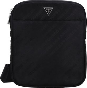 Guess Micro Peony Mini Bag - Heren - Schoudertassen - Zwart - ONE Size - Leer - Tassen