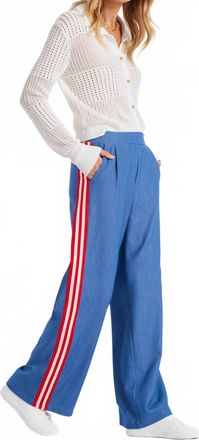 Bishop + Young Ford Tencel Track Pants In Blue/multi
