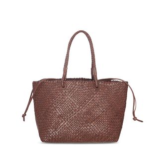 Ibeliv Bazika Woven Leather Tote Bag