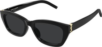 Saint Laurent Black Cat Eye Ladies Sunglasses SL M153 001 55