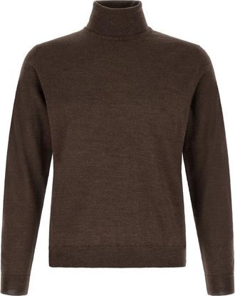 Zanone Dark Brown Turtle Neck Sweater