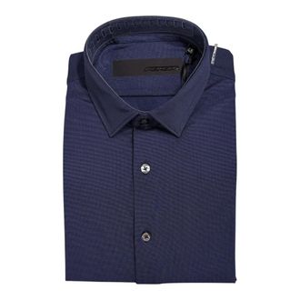 Roberto Ricci Design Rrd, Heren, Overhemden, Blauw, Maat: XL Polyamide