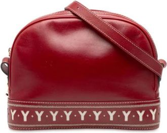 Saint Laurent Pre-owned Cross Body Bags, female, Red, Size: ONE SIZE Pre-owned Leather Cross Body Bag