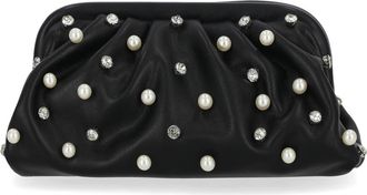 Jessica McClintock Violetta Studded Clutch in Black at Nordstrom Rack