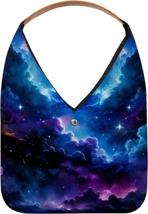 Generic Stars Nebula Reusable Lightweight Grocery Bags - Foldable Into Compact Pouch, Washable & Sturdy, Multipurpose for Shopping and Travel