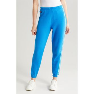 Aviator Nation Stripe Sweatpants in Ocean Blue at Nordstrom, Size X-Large