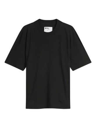 Margaret Howell short-sleeve T-shirt - men - Cotton/Linen/Flax - L - Black