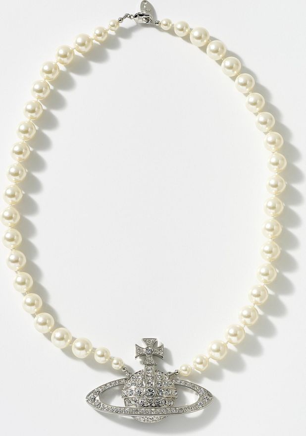 Mens Oversized bas-relief pearly collar