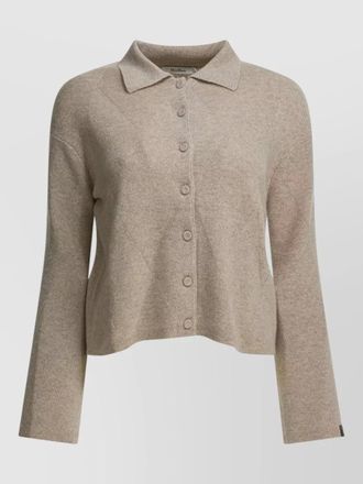 Max Mara cashmere cardigan collared neck long sleeves