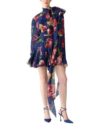 Carolina Herrera Silk Mini Dress