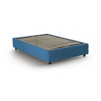 Talamo Italia Cama francesa de tela azul