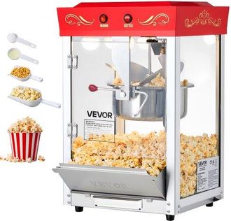 OEM M&aacute;quina De Palomitas Con Hervidor De Acero Inoxidable De 0,2 Kg, 800 W, 48 Tazas, Estilo Cine, Con Control De 2 Botones, Puerta De Pc Con Panel De Vid