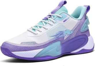 Generic Mens Basketball Shoes are Breathable Durable Non Slip Rebound Indoor Outdoor Casual Sports Boots Walking Shoes(Purple,5.5 UK)