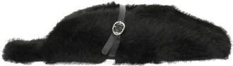 Stand Studio Stand Studio - Faux Fur Sliders - Dames - Schoenen - Zwart - Maat: 38 EU