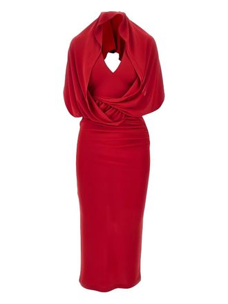 Andamane Annie open-back midi dress - Rosso
