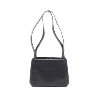 Chanel Pre-owned Vintage Schoudertas - Dames - Pre-owned - Zwart - Maat: ONE Size Leer