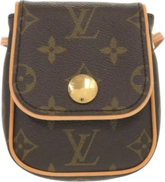 Louis Vuitton Tweedehands Canvas Louis Vuitton tassen - Dames - Vintage Schoudertas - Bruin - ONE Size - Vintage