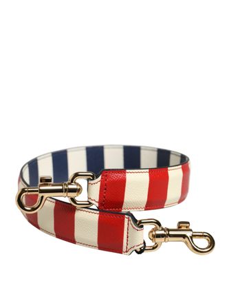 Dolce & Gabbana Multicolor Leather Striped Bag Accessory Shoulder Womens Strap