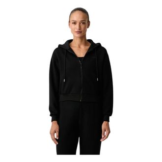 Guess Brianna Zip-through - Dames - Sweatshirts & Hoodies - Zwart - Maat: 2XS Spandex