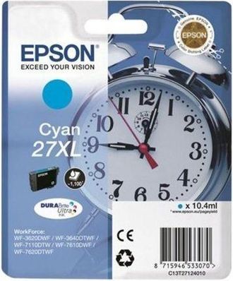 Epson Reloj Despertador De Tinta Epson Xl Cyan C13t27124012