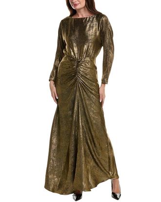 Julia Jordan Foil Satin Maxi Dress