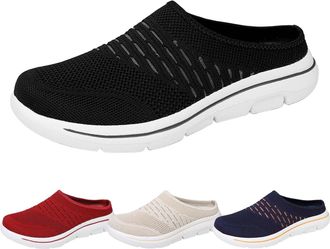 Generic Mens Orthopedic Mules Mens Slip On Mule Trainers Breathable Walking Shoes Wide Fit Plantar Fasciitis Sneakers Lightweight Garden Clogs Indoor House Sl