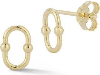 Ember Fine Jewelry 14K Link Stud Earrings in Gold at Nordstrom Rack