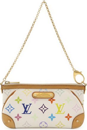 Louis Vuitton Blanc Multi-Color White Monogram Multicolore Pochette Pouch (Pre-Owned)