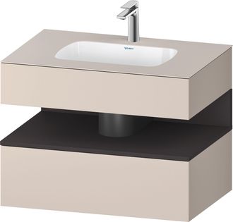 Duravit Duravit - Qatego Lavabo Encastr&eacute; Avec Meuble Sous-lavabo En