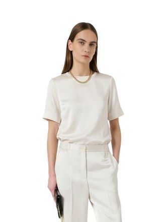 Gerard Darel Cileia Short Sleeve Blouse in Ecru at Nordstrom, Size 14