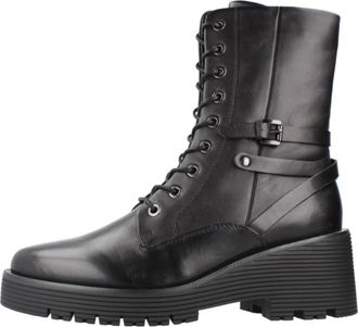 Regarde le ciel Sadhy Veterboot - Dames - Veterlaarzen - Zwart - 37 EU - Leer - Schoenen