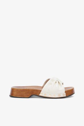 Ganni White Tia Fairy Clog in